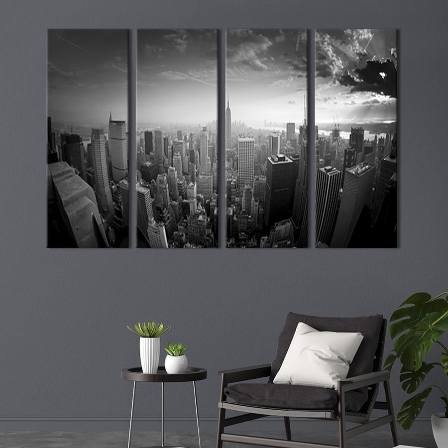 Картина модульная из 4 частей Нью-Йорк с высоты M 89x53 см (313-41)