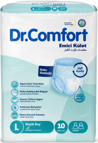Підгузки-труси для дорослих Dr Comfort Large 100-150 см 10 шт. (2645348837) - фото 2