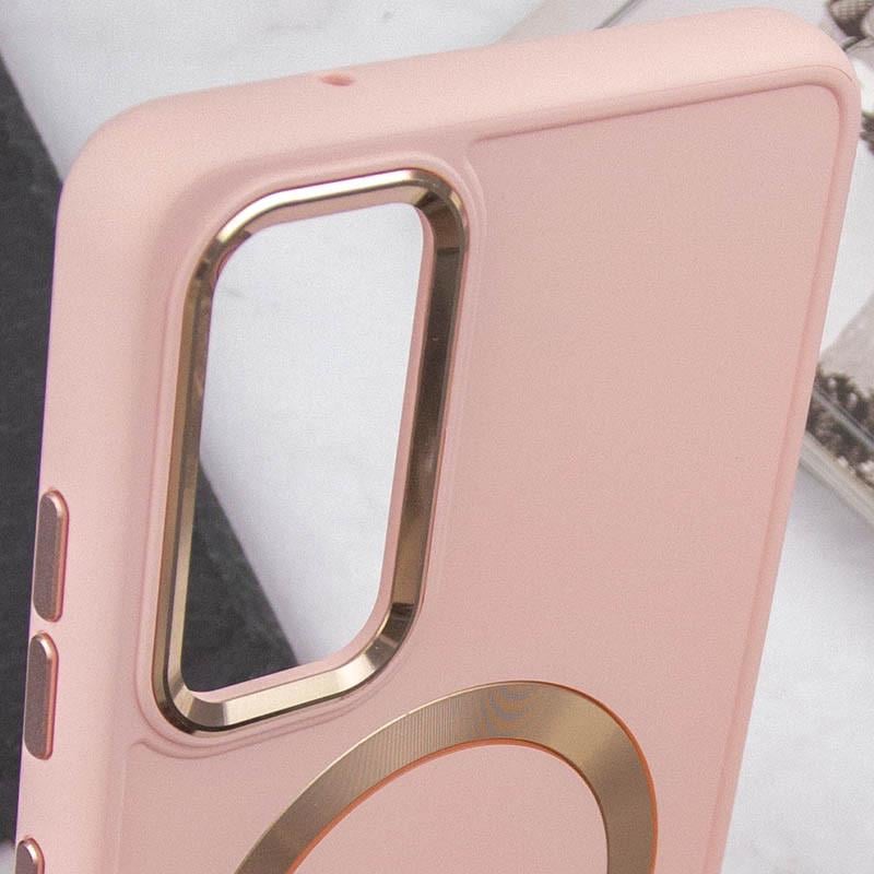 Протиударний TPU Чохол Bonbon Metal Style with MagSafe для Samsung Galaxy S22 Рожевий / Light Pink - фото 5