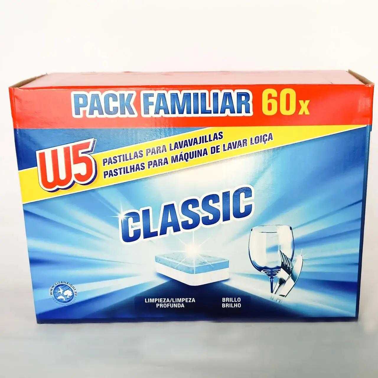 Таблетки для посудомийної машини W5 Classic 60 шт. (13310366)