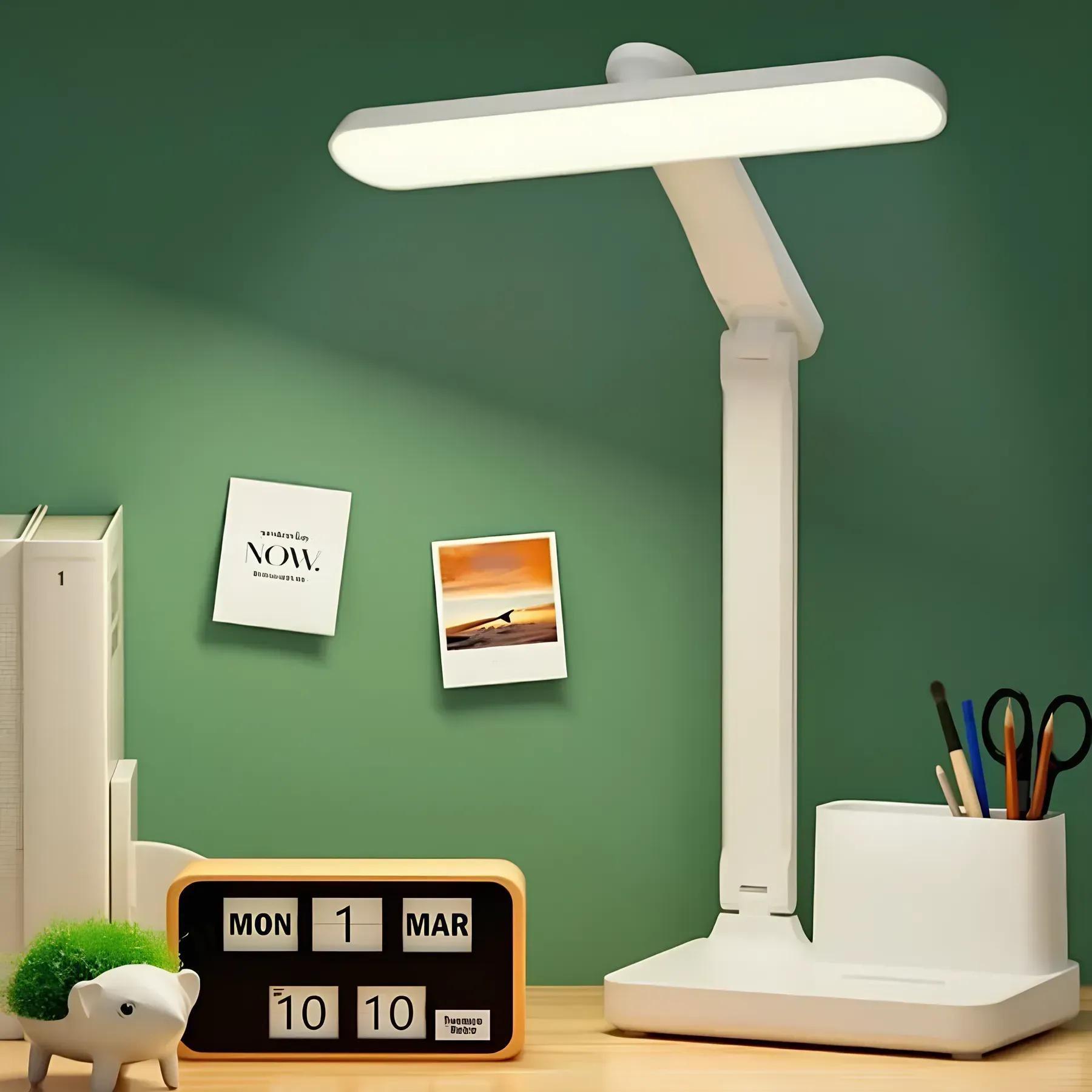 Настільна LED-лампа Valeso з підставкою для канцелярії 3000/4000/6000К IP20 1976 WT 5/8W Білий (28687193) - фото 3 Настільна LED-лампа Valeso з підставкою для канцелярії 3000/4000/6000К IP20 1976 WT 5/8W Білий (28687193) - фото 3