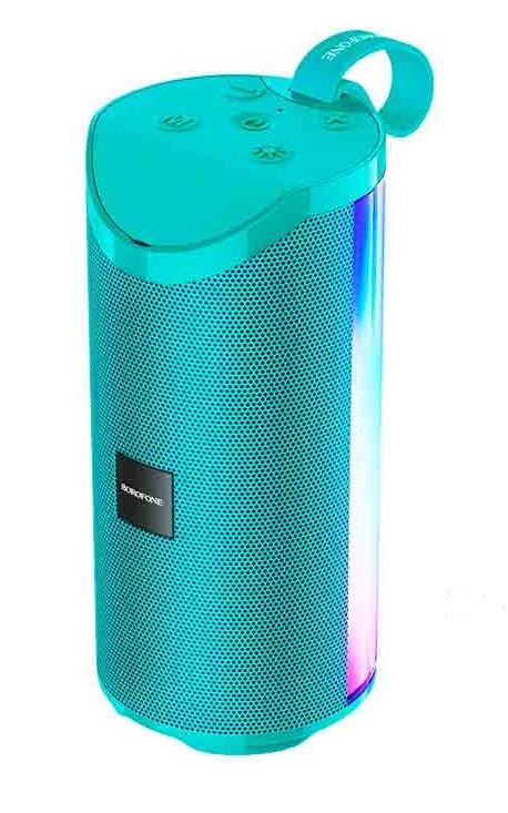 Портативная Bluetooth колонка Borofone BR5 Adventure sports LED Зеленый (1429438462)