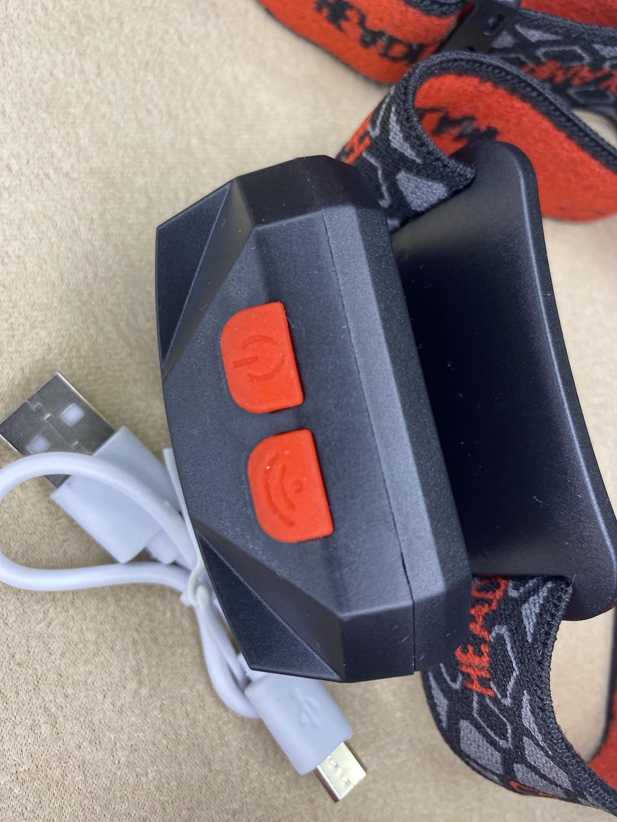 Ліхтар налобний з датчиком руху акумуляторний 8 режимів - фото 8