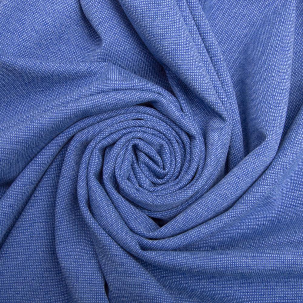 Ткань трикотаж Симона Голубой (23517)