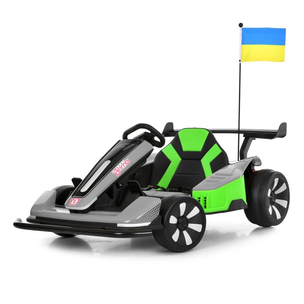 Детский электрический автомобиль Bambi 12V одноместный до 70 кг Серый (DE-169-E-972)