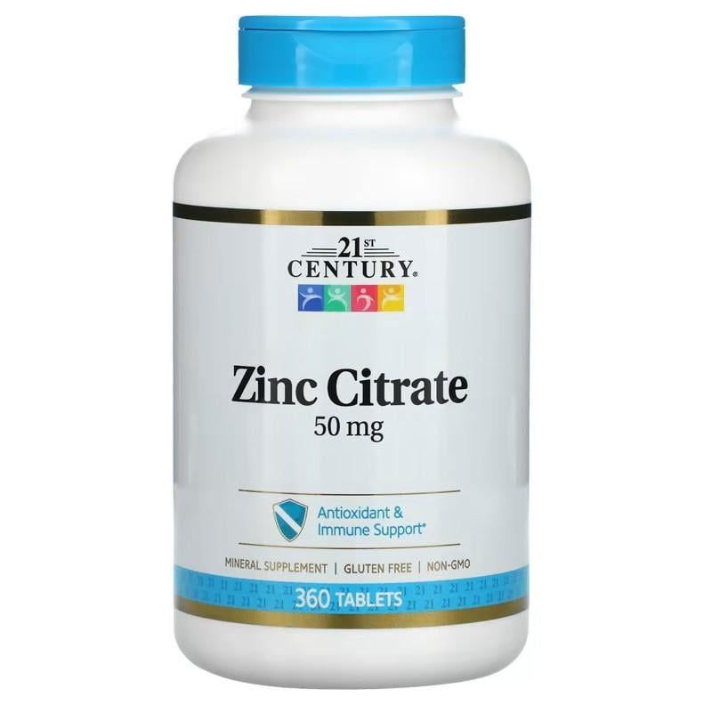 Витамины 21st Century Zinc Citrate 50 мг 360 таблеток