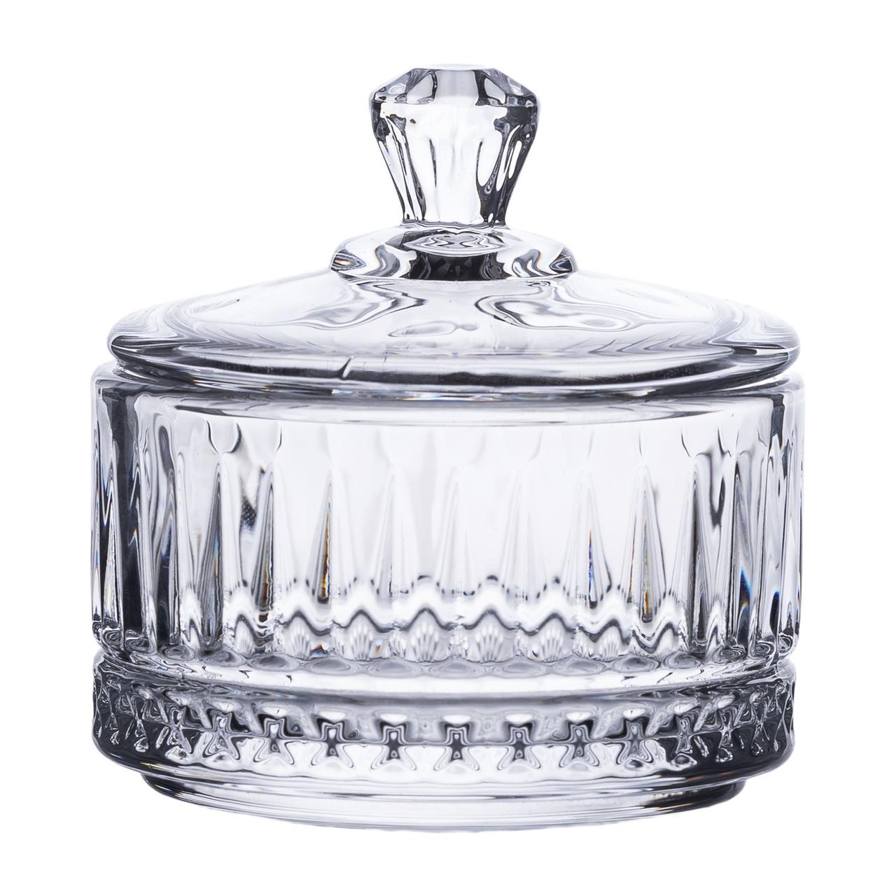 Цукорниця з кришкою High Quality із кришталевого скла 6,5 см (HP-YH-29)