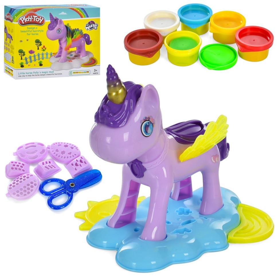 Дитячий набір пластиліну Play-toy Єдиноріг My little horse (MK 4989)