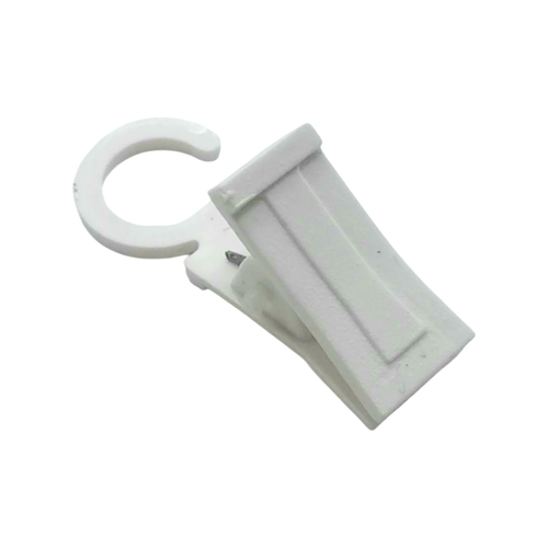 Прищепка для штор на кольцо Белая