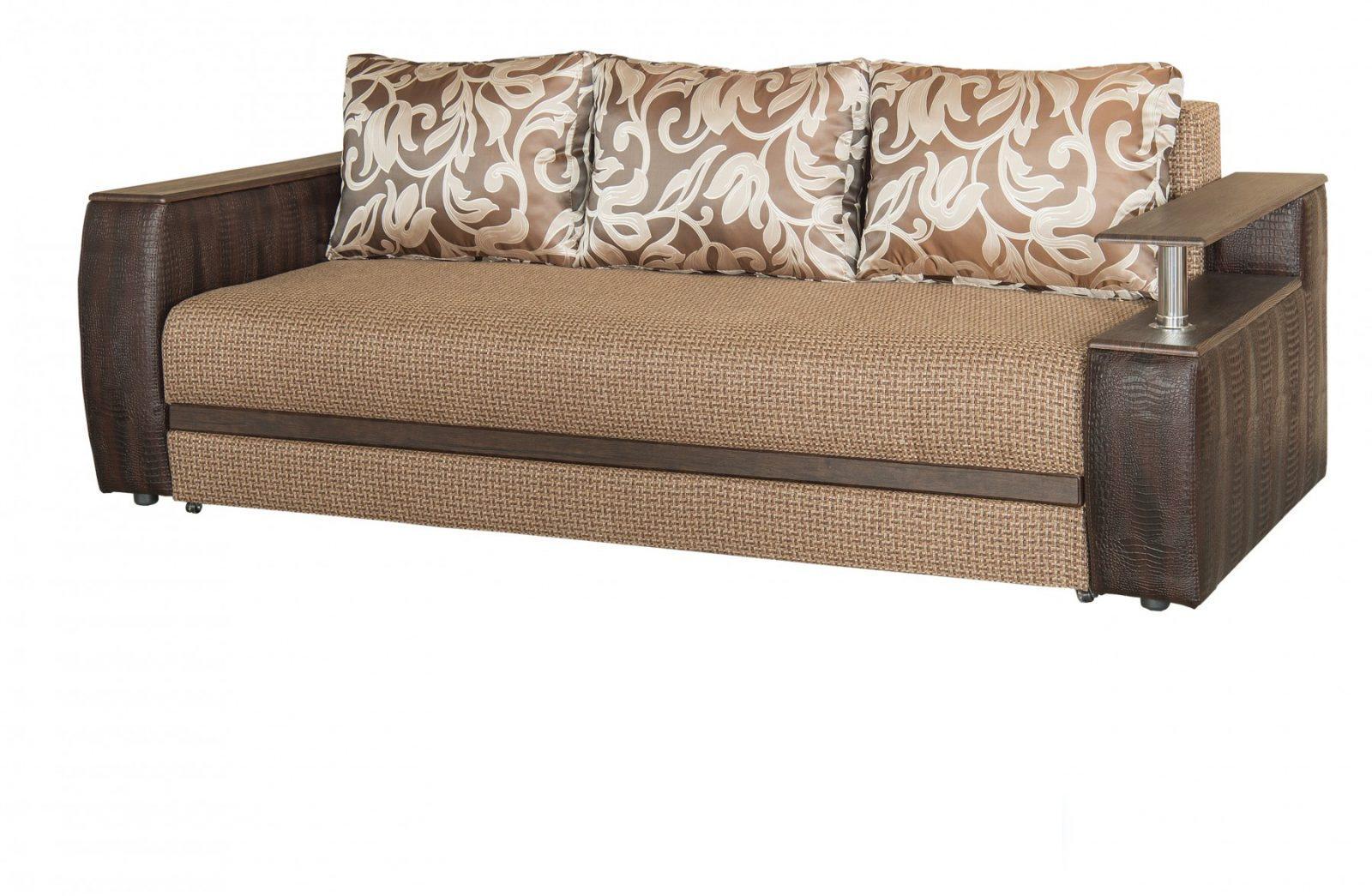 Диван раскладной Мебель-Сервис Персей еврокнижка ДСП/дерево ткань Корфу Коричневый/Бежевый