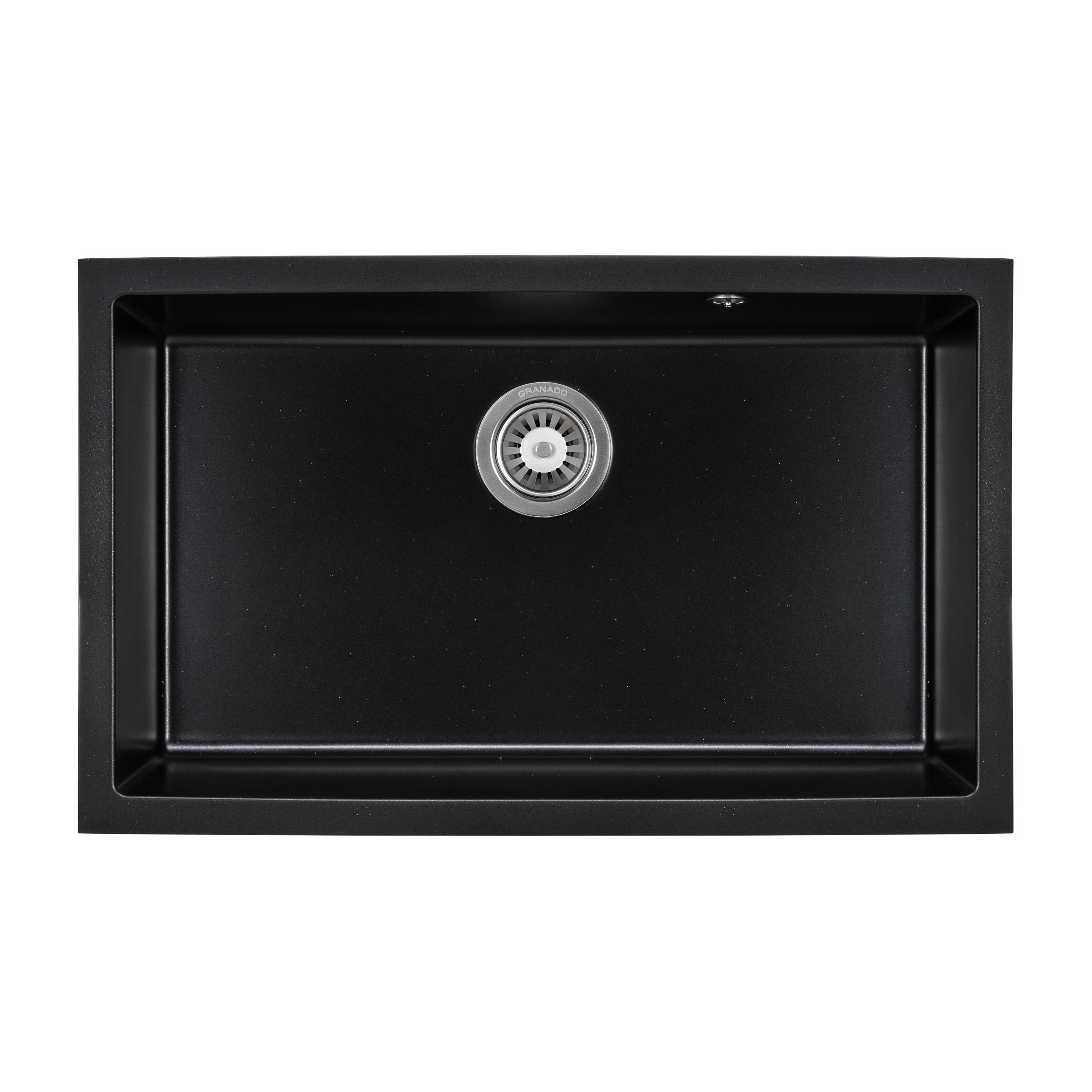 Мийка для кухні Granado Under top XL Black shine - фото 1