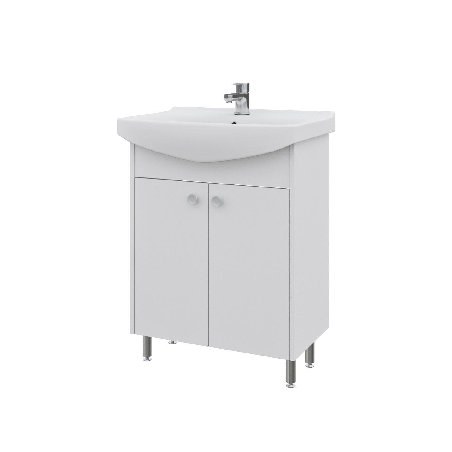 Тумба напольная MEBLIBUD MARY 50 с 2-мя дверцами с умывальником Cersanit Cersania 50 см Белый (44786/2) Тумба напольная MEBLIBUD MARY 50 с 2-мя дверцами с умывальником Cersanit Cersania 50 см Белый (44786/2)