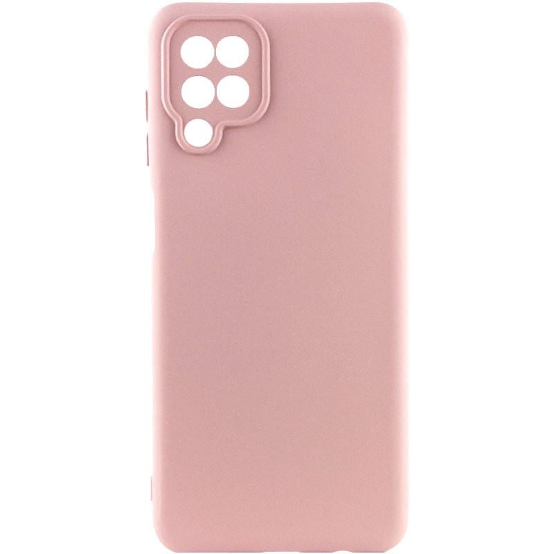 Противоударный чехол Silicone Cover Lakshmi Full Camera (AA) для Samsung Galaxy A12 розовый