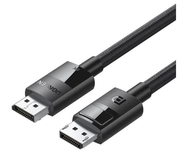 Кабель видео UGREEN DP114 DP 1,4 Male to Male Plastic Case Braided Cable 1 м Black