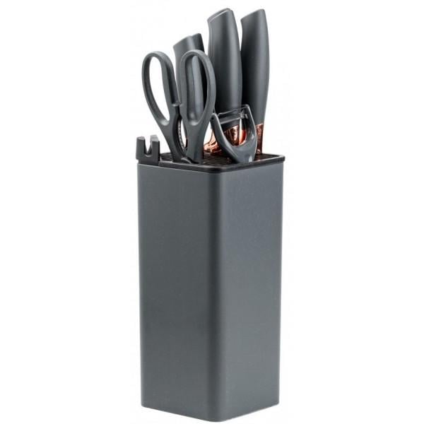 Набір кухонних ножів з ножицями та овочечисткою 7 предметів Набір кухонних ножів з ножицями та овочечисткою 7 предметів