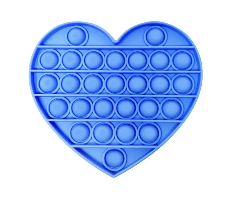 Сенсорная игрушка Pop It Fidget Синее сердце