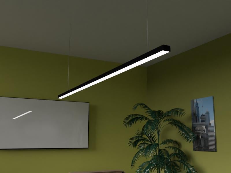 Светильник светодиодный подвесной линейный LEDUA N23-300 220V 4500К Черный (25344275) - фото 2 Светильник светодиодный подвесной линейный LEDUA N23-300 220V 4500К Черный (25344275) - фото 2