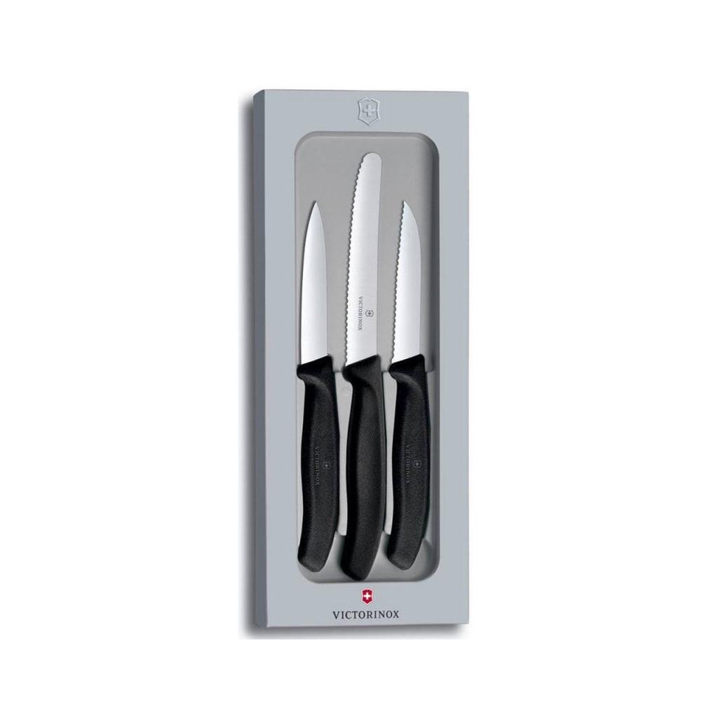 Набор ножей Victorinox SwissClassic Paring Set 3 шт. Black (6.7113.3G) Набор ножей Victorinox SwissClassic Paring Set 3 шт. Black (6.7113.3G)