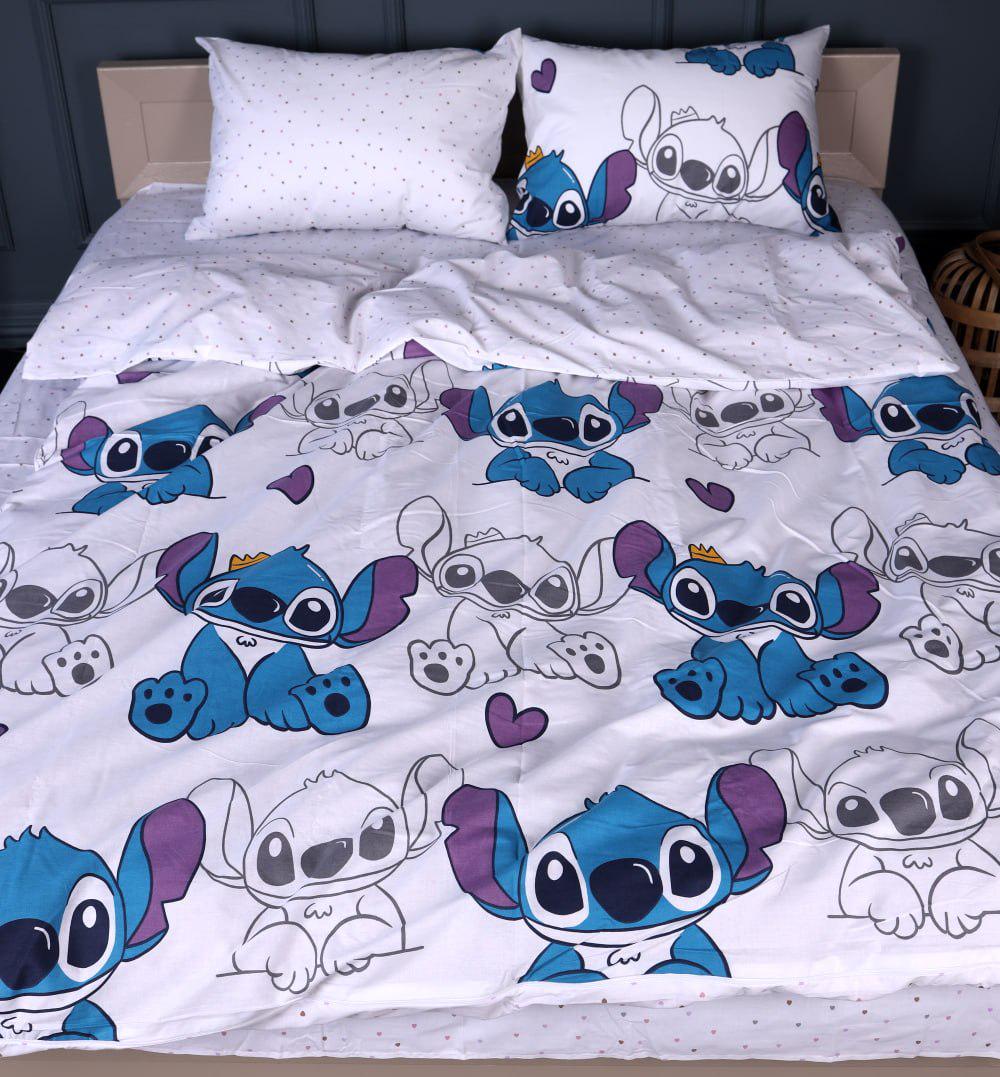 Комплект постельного белья детский PaniPava Stitch Love бязь 110х140 см (11014026)