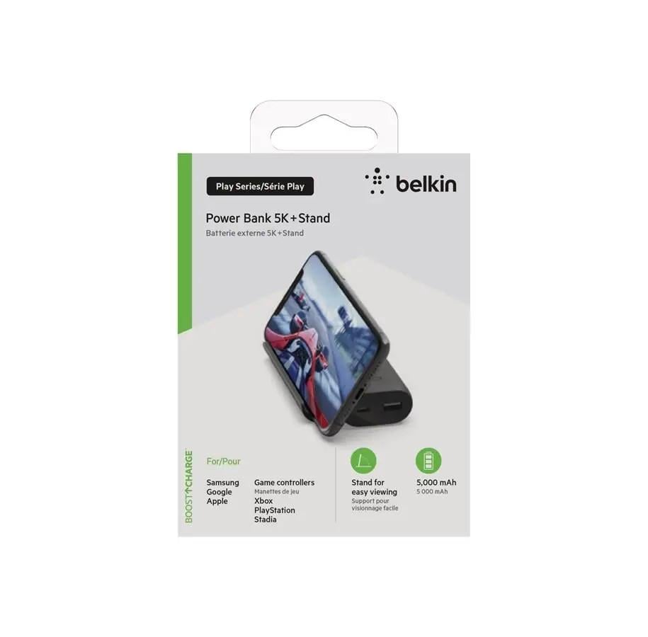 Повербанк Belkin BoostCharge Power Bank 5000 mAh Stand Play Series (BPZ001BTBK) - фото 8 Повербанк Belkin BoostCharge Power Bank 5000 mAh Stand Play Series (BPZ001BTBK) - фото 8