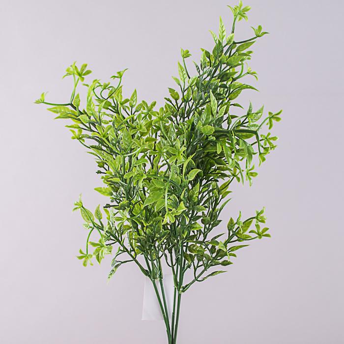 Зелень искусственная для декора рускус с зелеными цветами (5418-2)