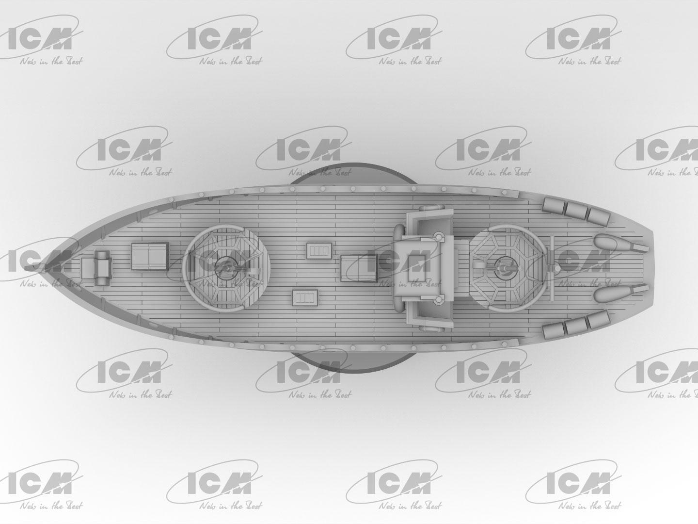 Збірна модель ICM KFK Kriegsfischkutter німецький багатоцільовий катер 2 СВ (S.018) - фото 6