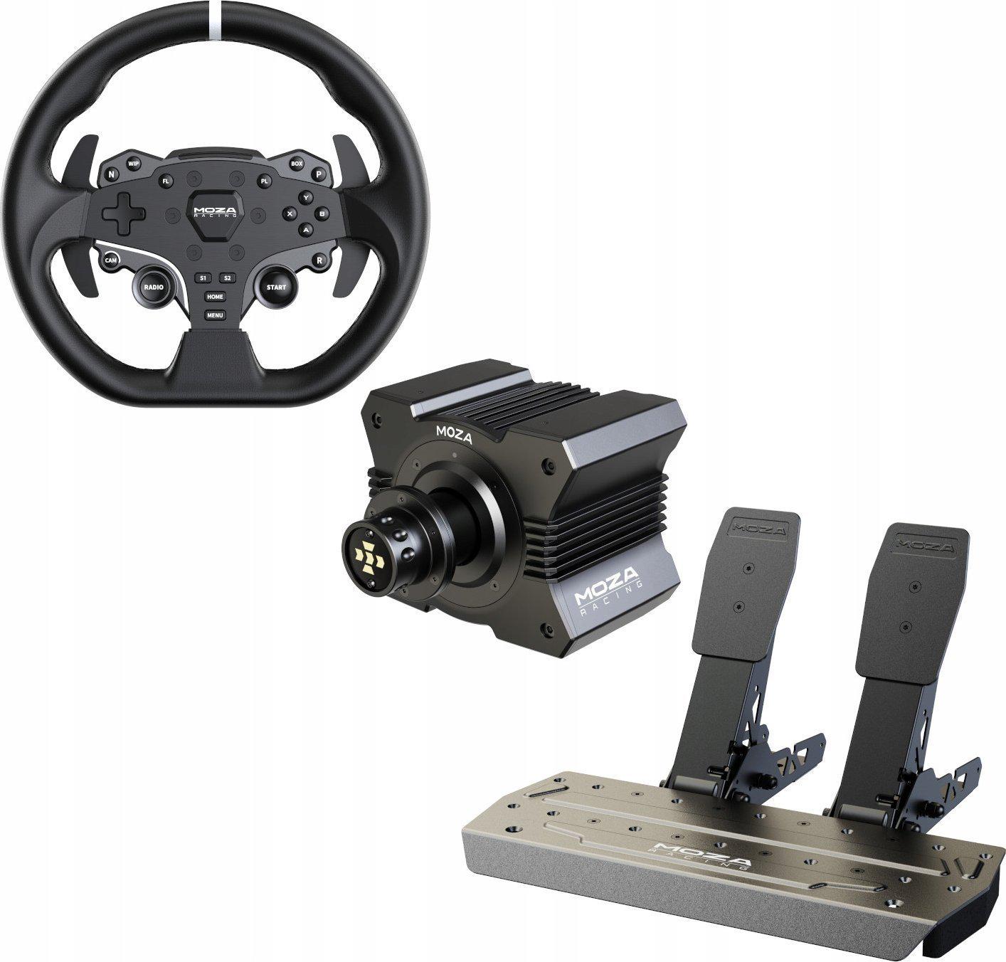 Ігровий комплект кермо та педалі Moza R5 Racing Set (RS20) - фото 2 Ігровий комплект кермо та педалі Moza R5 Racing Set (RS20) - фото 2