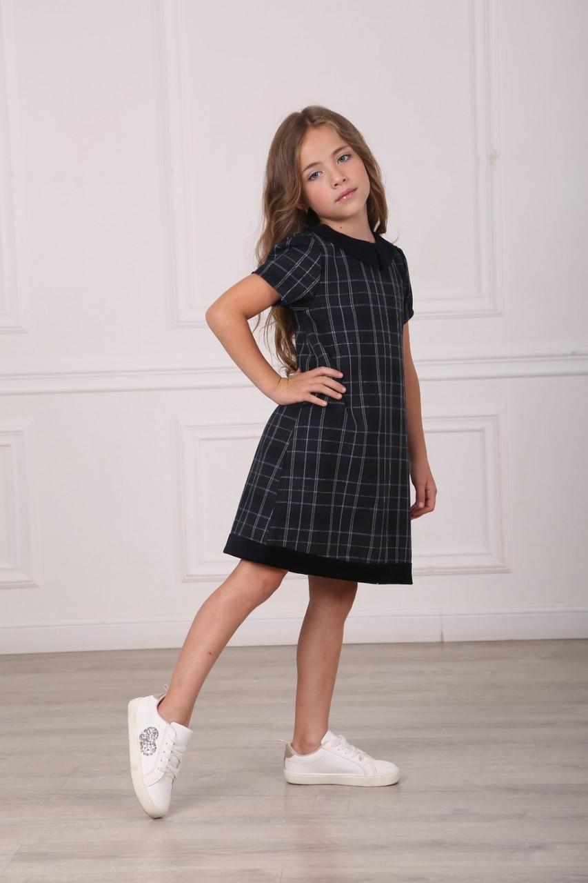 Платье школьное для девочки Vian в клетку 158-164 см (Шк240)