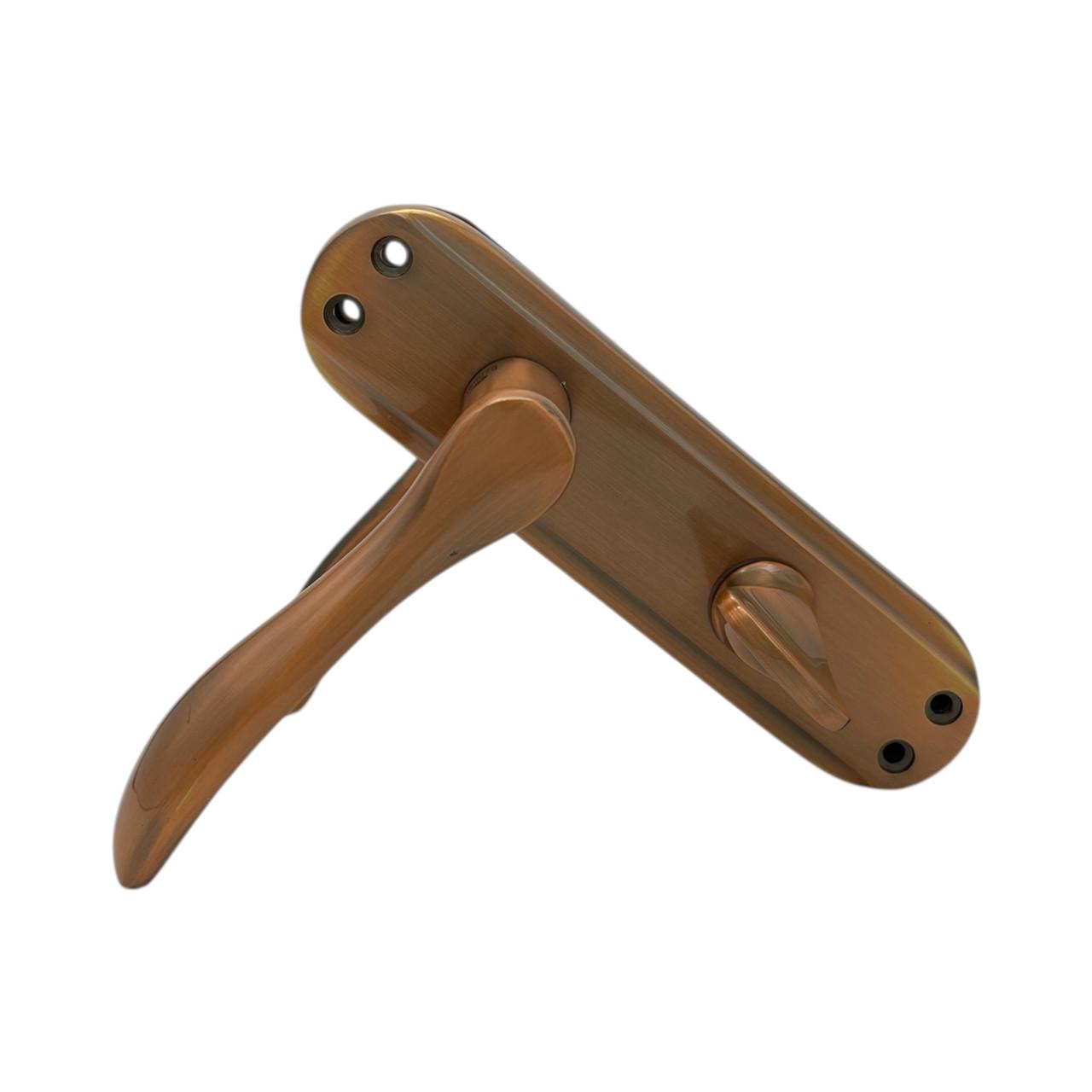 Ручки латунные межкомнатные Ozcanlar 62 мм Bodrum WC Bakir Oksid (360014)