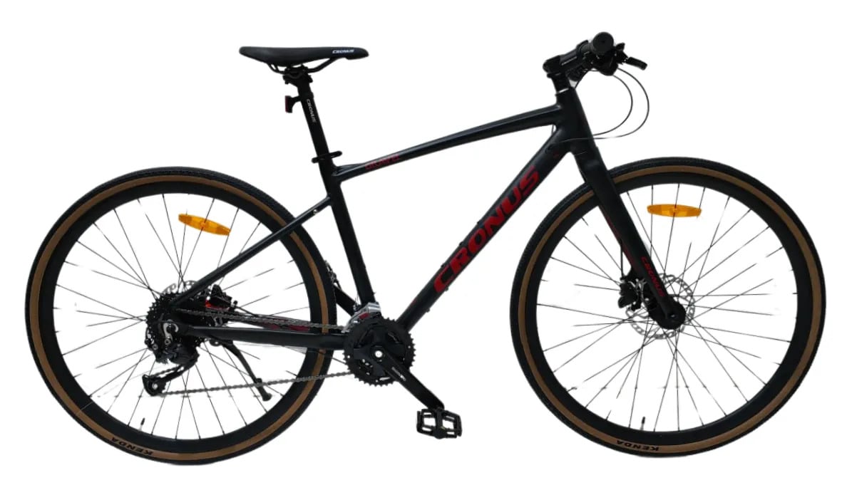 Велосипед Cronus Gravel 2024 28" 17,5" Black/Red