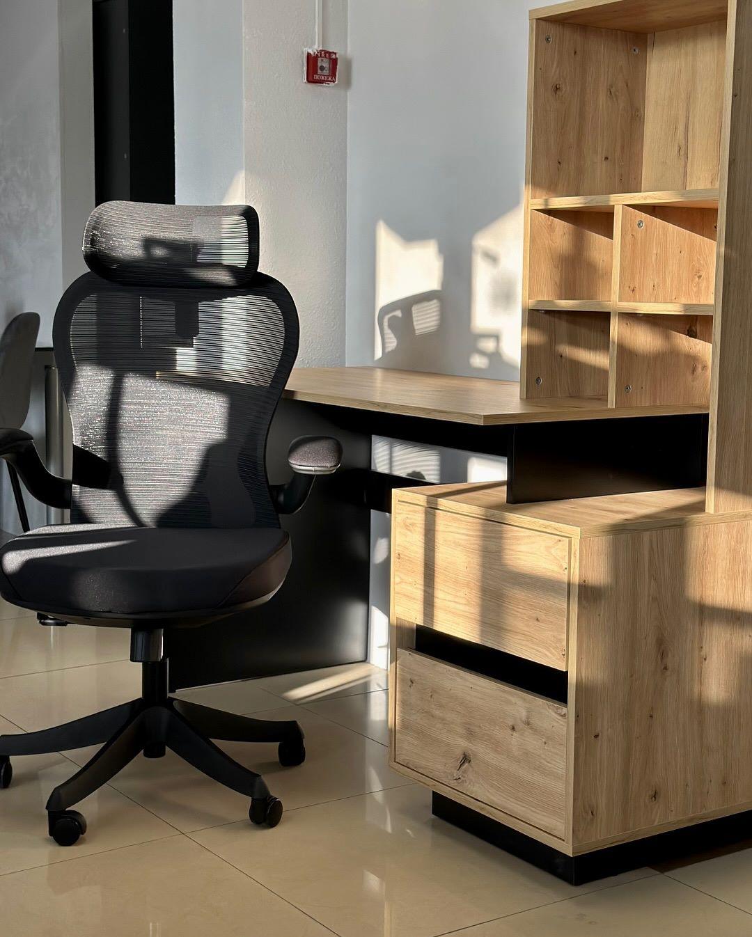 Комп'ютерний стіл Intarsio HECTOR_D/C_L 150х60 Дуб артизан/Чорний (28710841) - фото 7