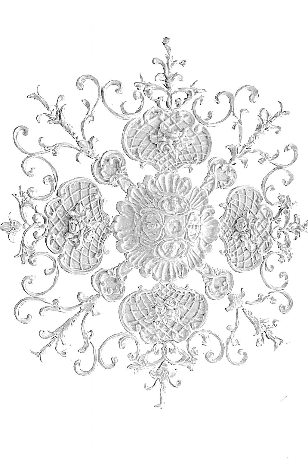 Розетка гипсовая наборная Р-17 D-1200