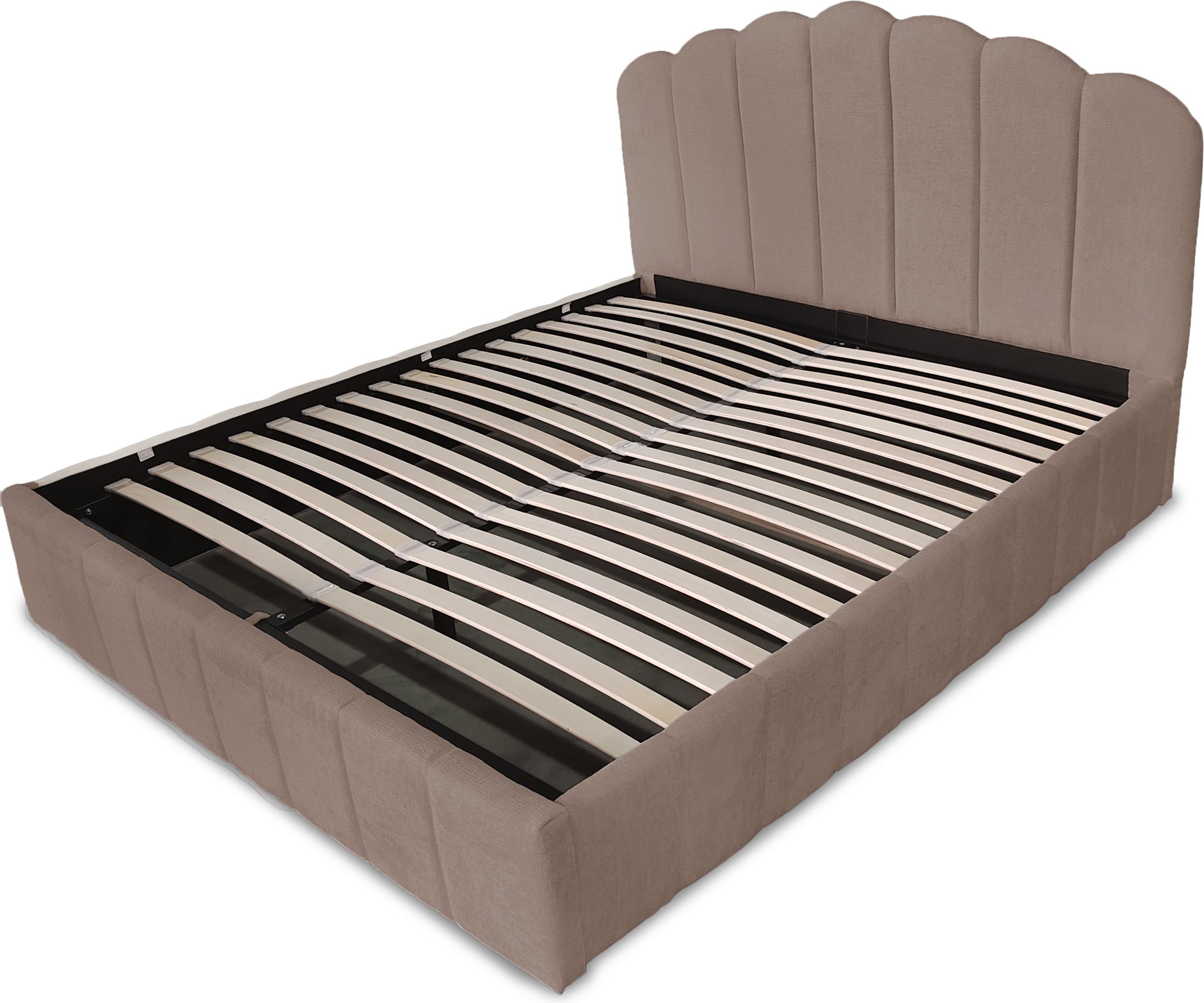 Кровать двуспальная Amour с подъемным механизмом 180х200 см Ashen rose velvet (16127)