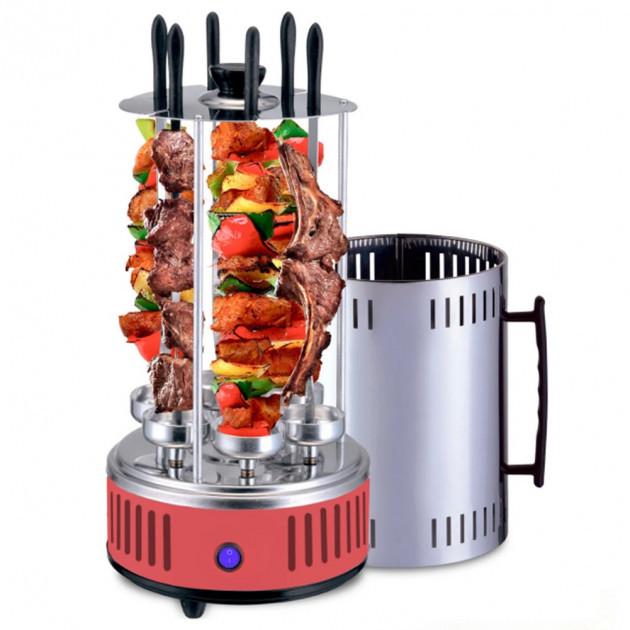 Электрошашлычница Domotec MS-7783 Красный - фото 2