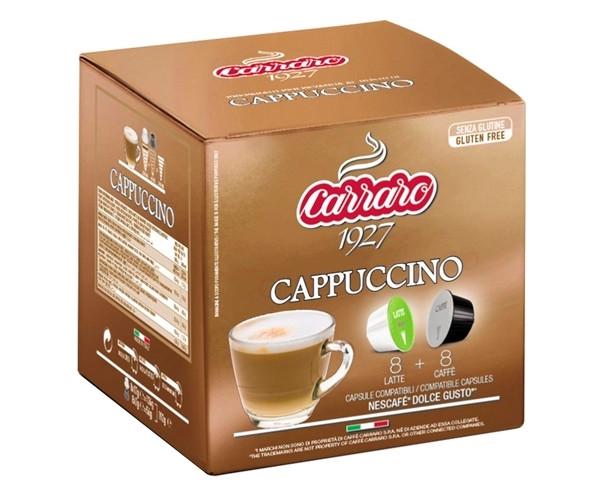 Кава у капсулах Carraro Cappuccino Dolce Gusto 16 шт. (Е-198)