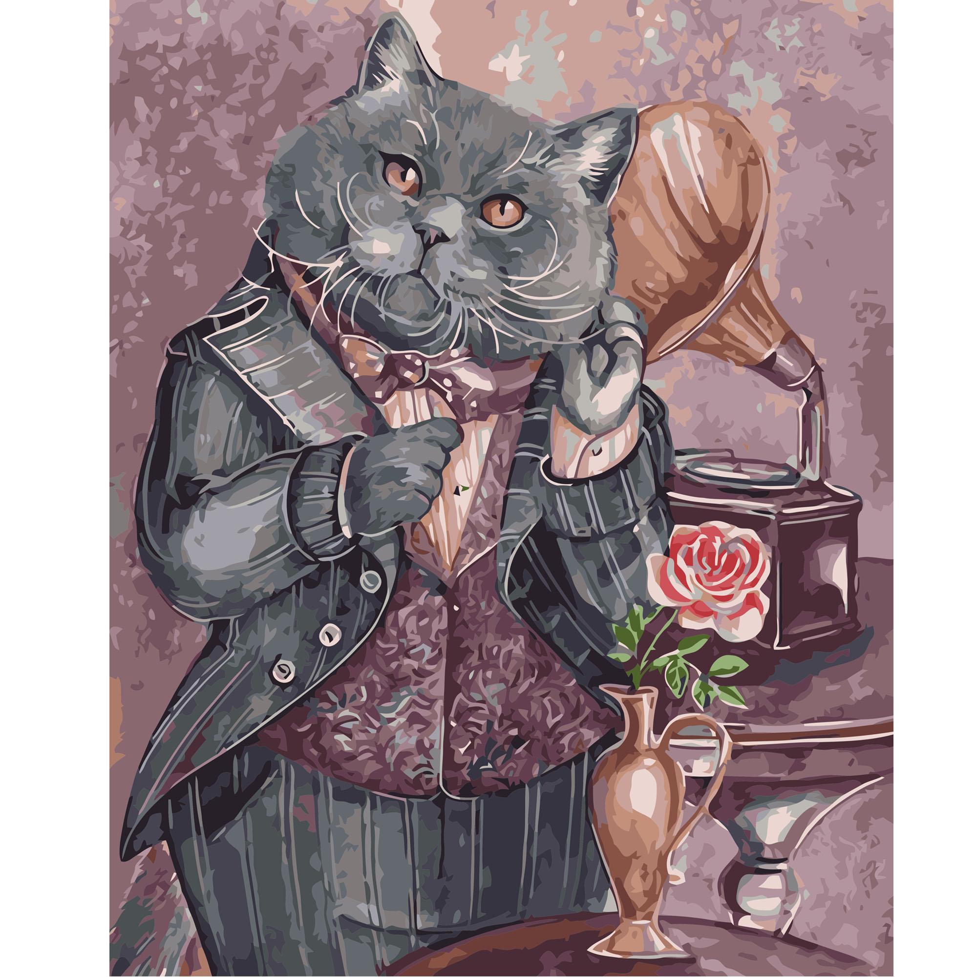 Картина по номерам Strateg Мелодия мыслей 40x50 см (VA-1458)