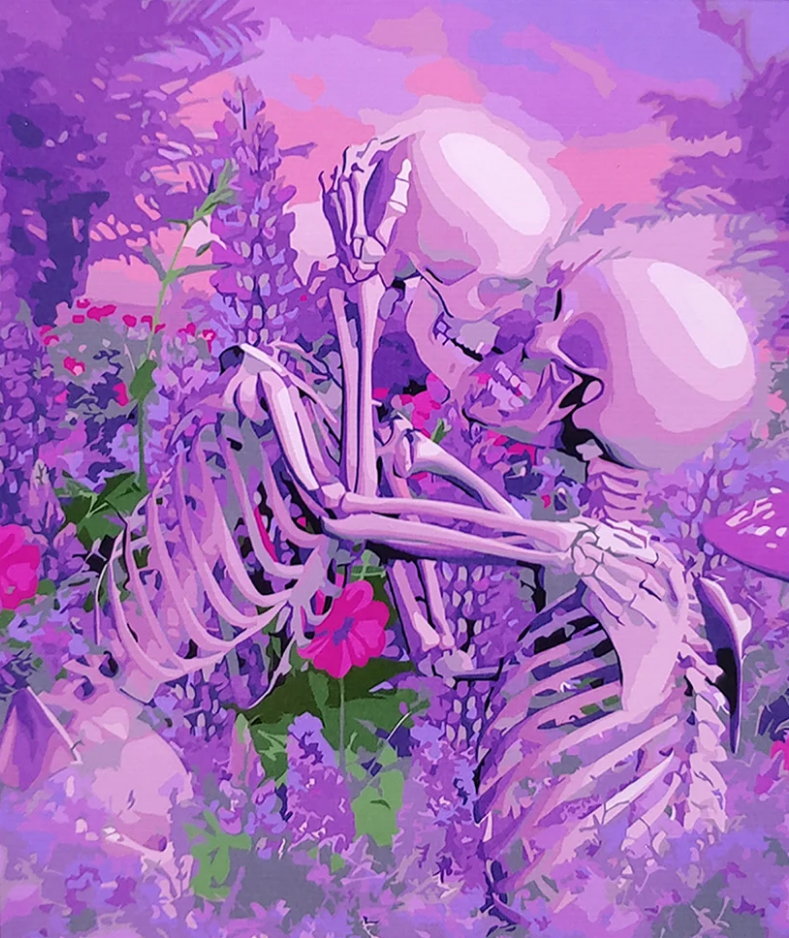 Картина по номерам Strateg Премиум Бессмертная любовь с лаком и уровнем 40x50 см (SY6656)