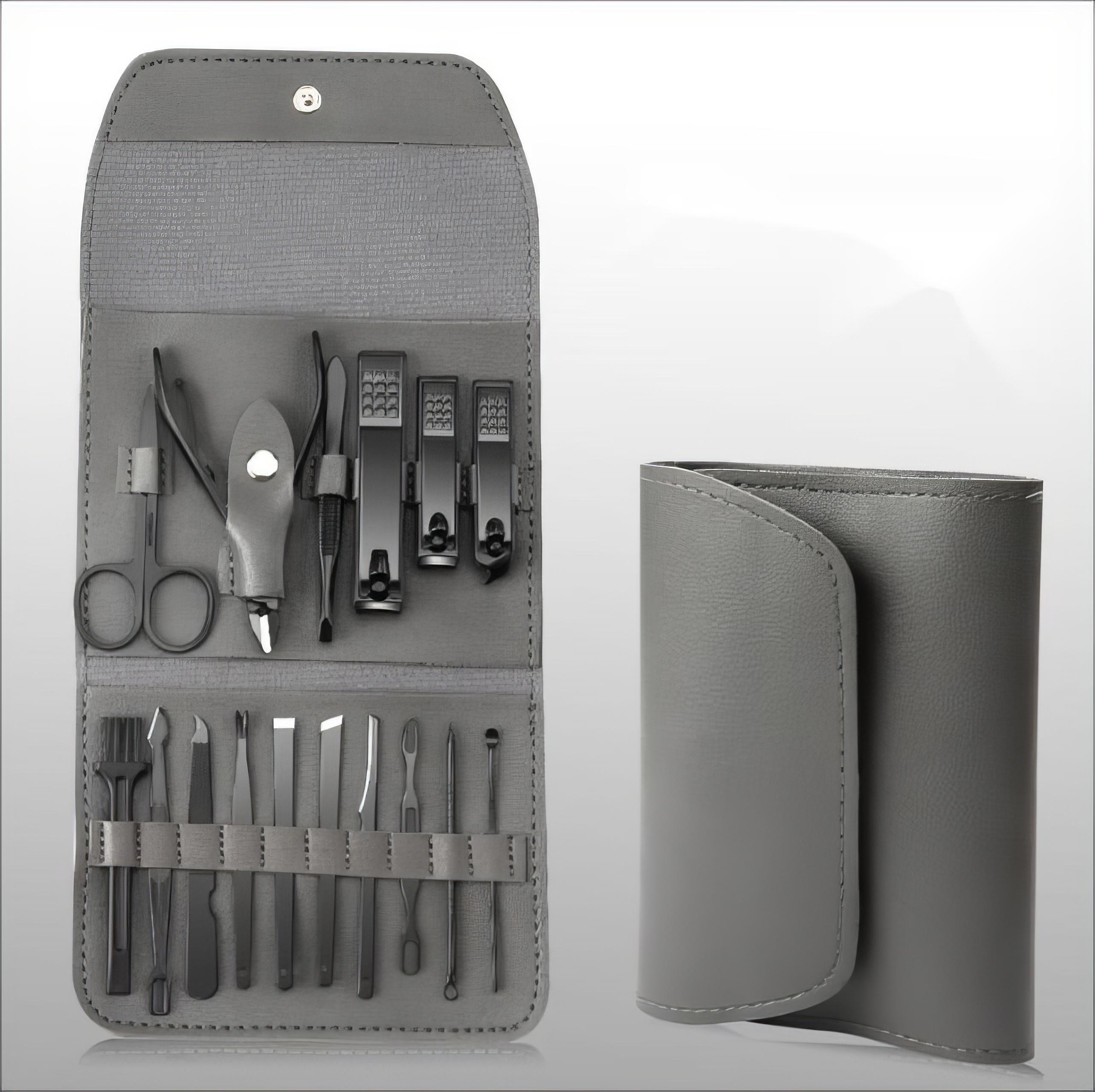 Набір інструментів для манікюру педикюру 16 шт. Сірий - фото 2 Набір інструментів для манікюру педикюру 16 шт. Сірий - фото 2