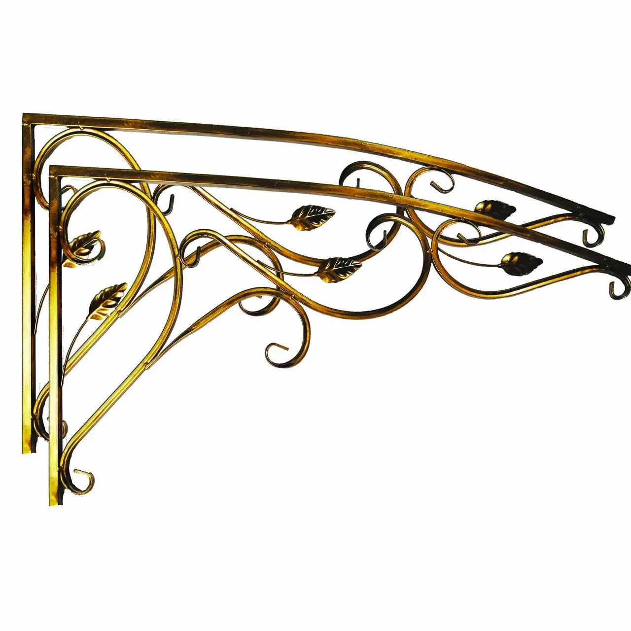 Кованые боковины Хатинка для навеса 125 см из профильной трубы 62х122 см 2 шт. (CNT00012030)