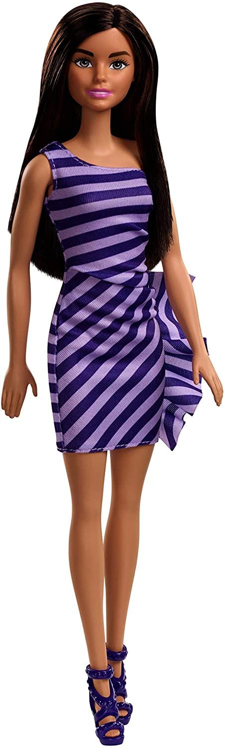 Лялька Barbie Doll Wearing glitzy purple dress Brunette