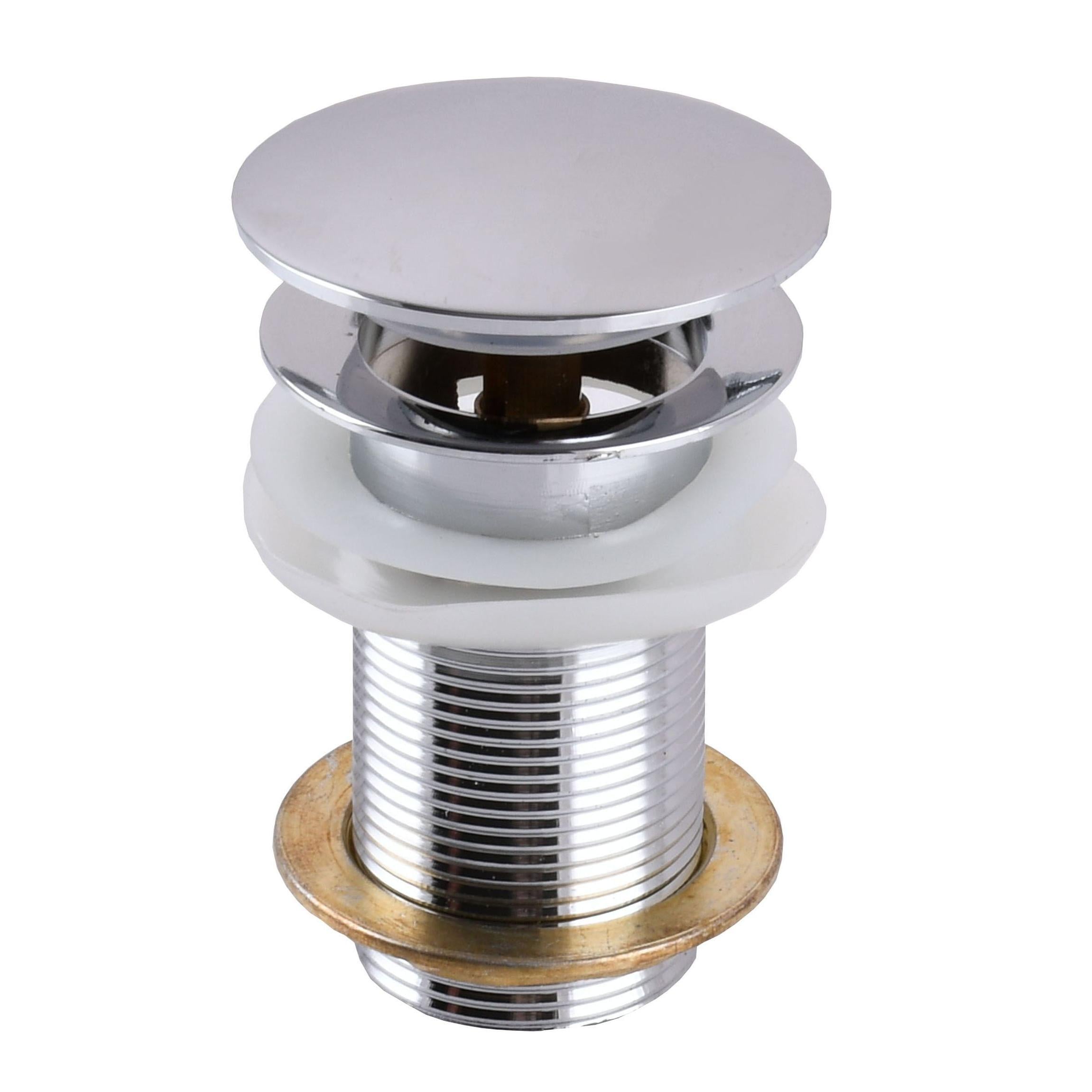 Донный клапан нажимной для раковины Globus Lux HG15-03B 000009973 без перелива Хром (107951)