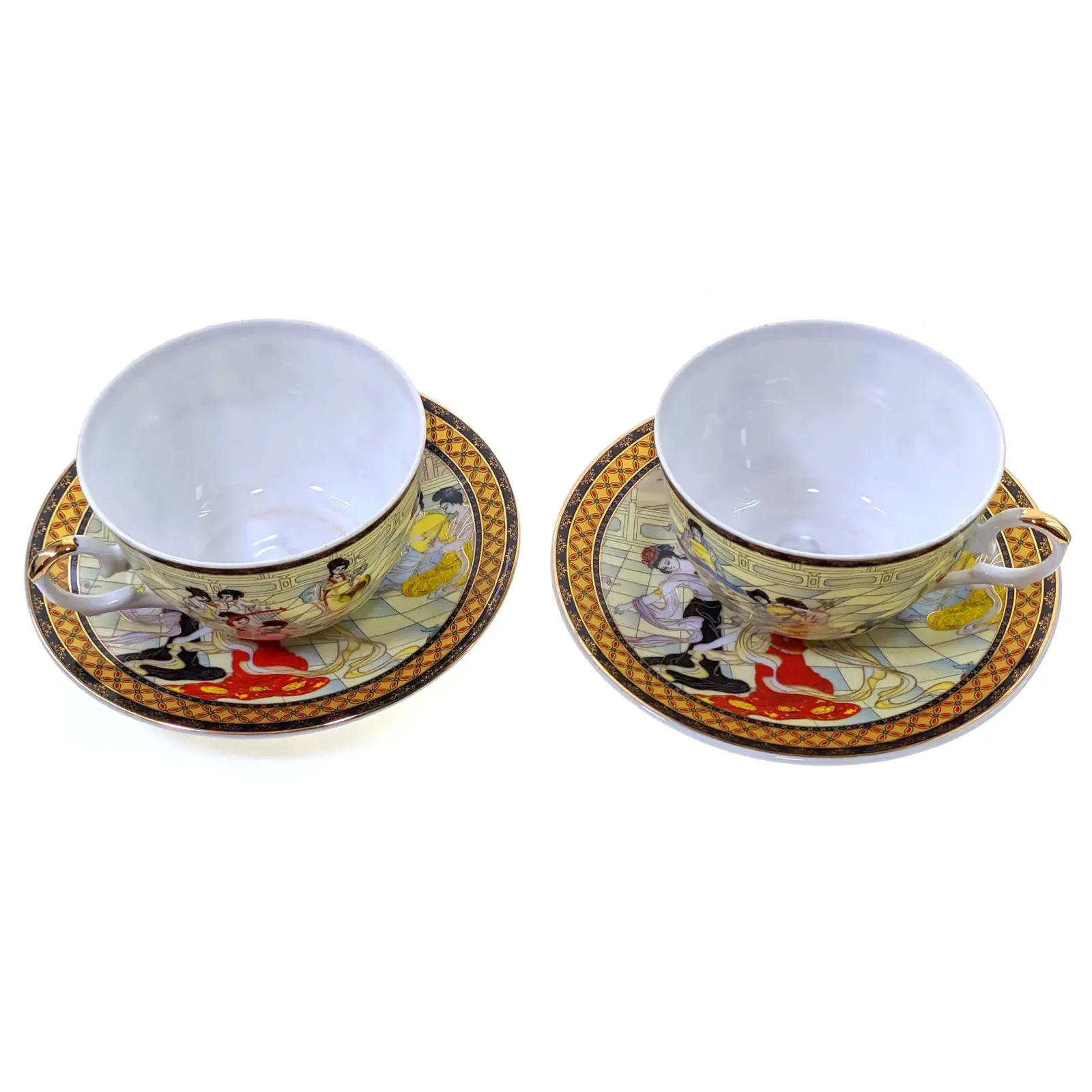 Сервіз порцеляновий танцівниці 2 чашки 210 мл/2 блюдця d-15 см (27322) Сервіз порцеляновий танцівниці 2 чашки 210 мл/2 блюдця d-15 см (27322)