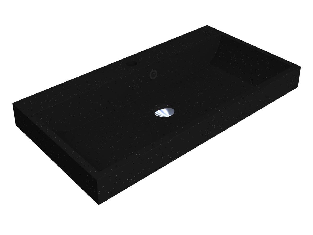 Умывальник Miraggio VARNA 800 MIRASTONE матовый Черный (84025)