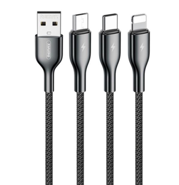 Кабель USB Remax RC-092 3in1 iPhone/Micro/Type C
