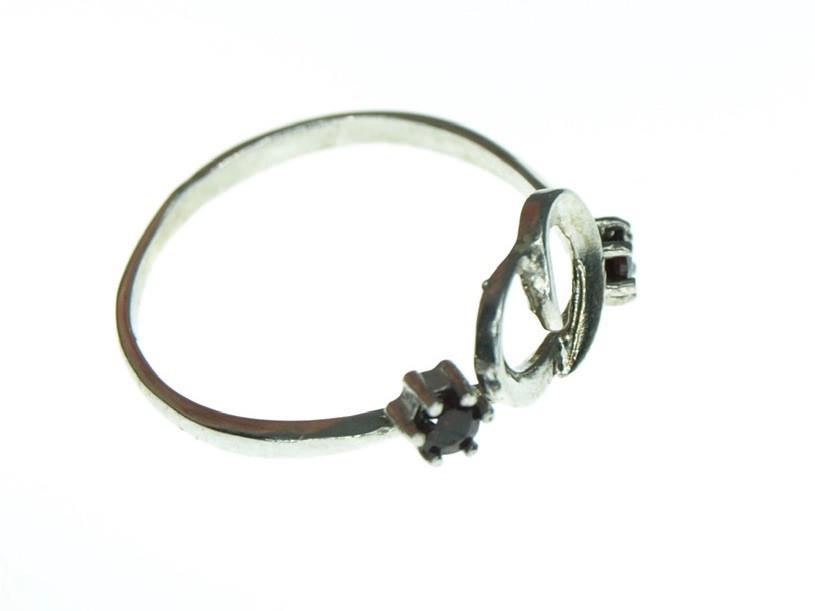 Кольцо из серебра с гранатом р. 16 (21016002731) - фото 2