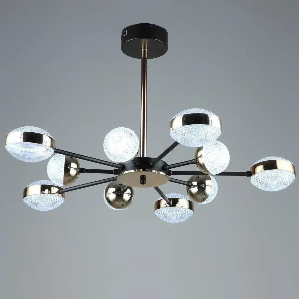 LED-люстра потолочная Sirius на восемь плафонов 3000/6500К IP20 B YH870/5+5 55W Золотистый (28687694)