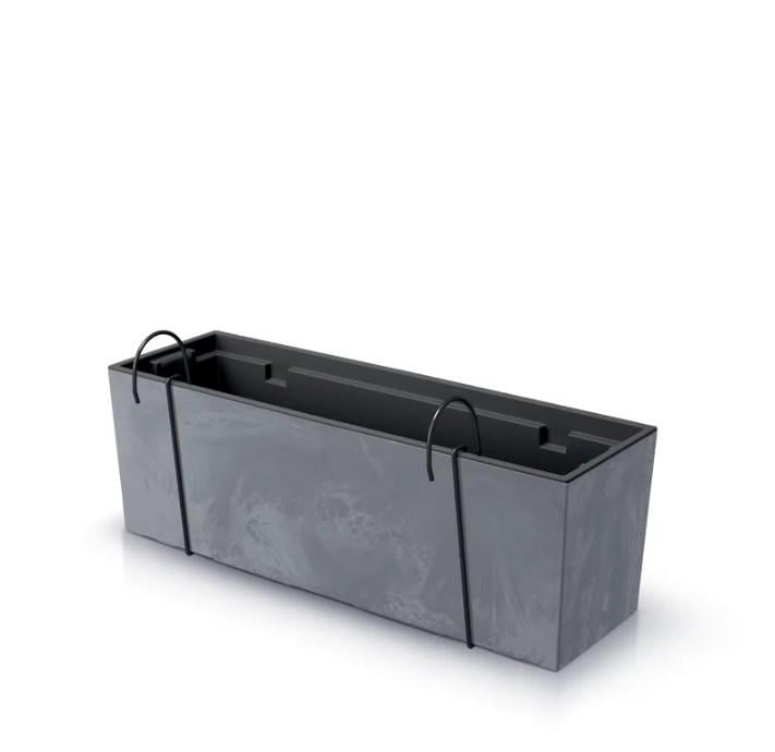Балконный ящик Prosperplast подвесной Urbi Case Beton Effect 60 см Маренго (DUC600EW-425U)