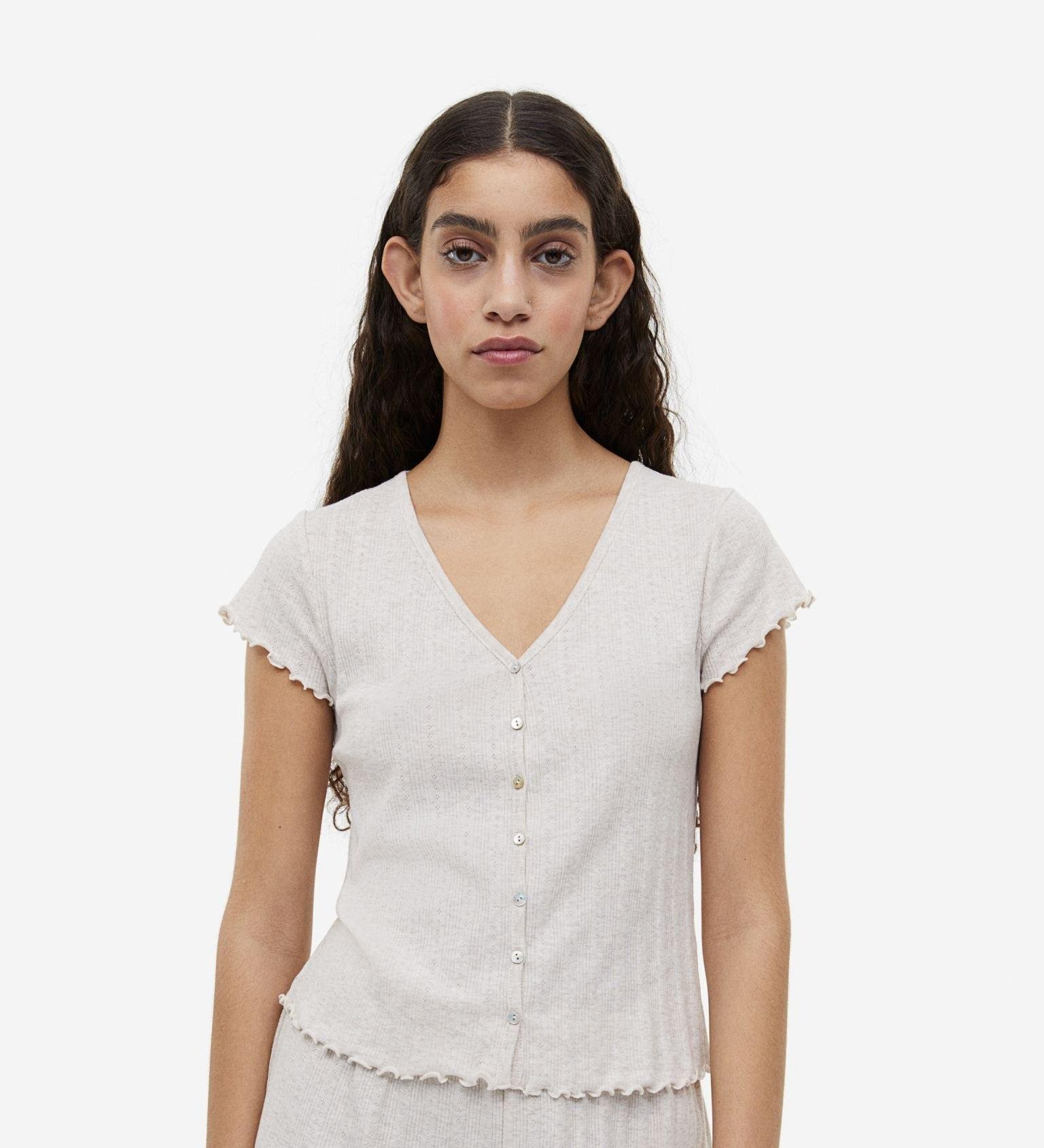 Топ пижамный женский 3XL Серо-бежевый (1070459ral)