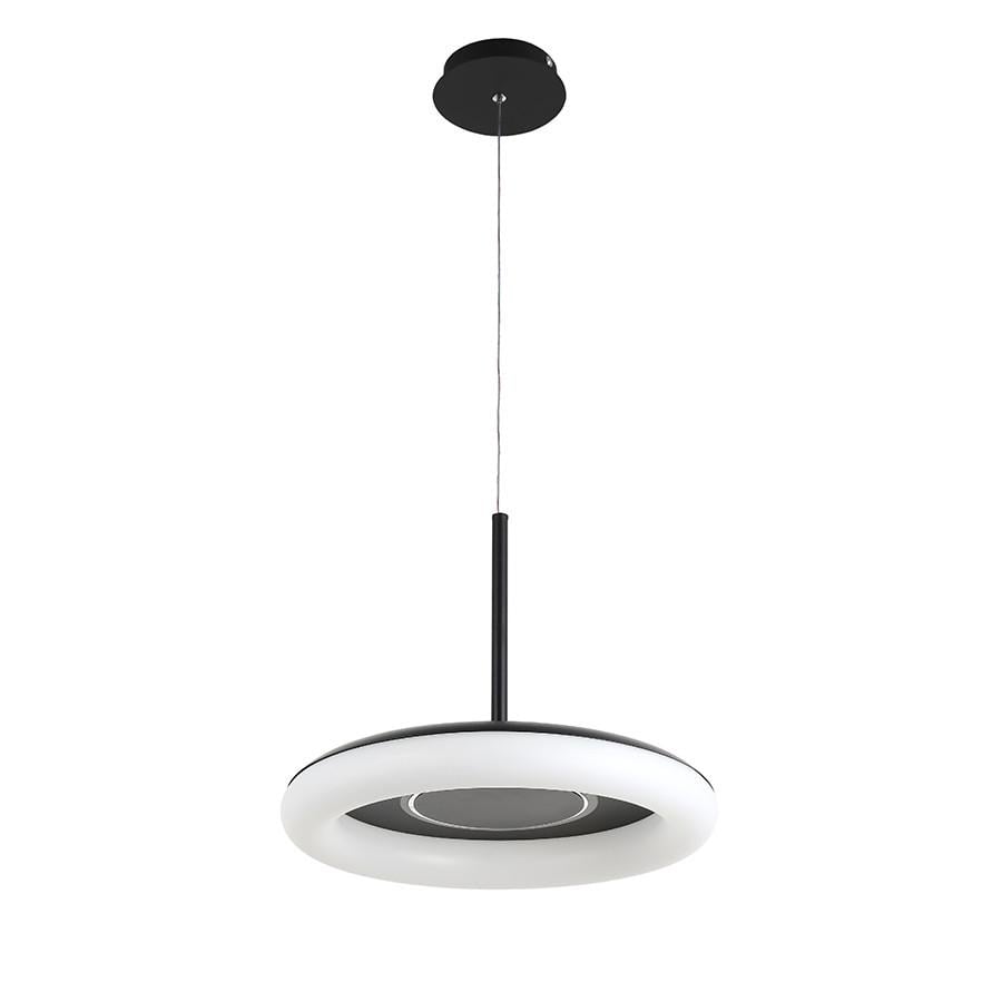 Люстра подвесная светодиодная Levistella 797MD6006 400 BK Лофт с круглым плафоном Черный (2691309172)