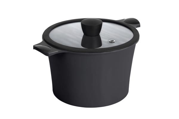 Кастрюля с крышкой Ringel Zitrone RG-2108-24/2#BL 7 л Черный (14393053)